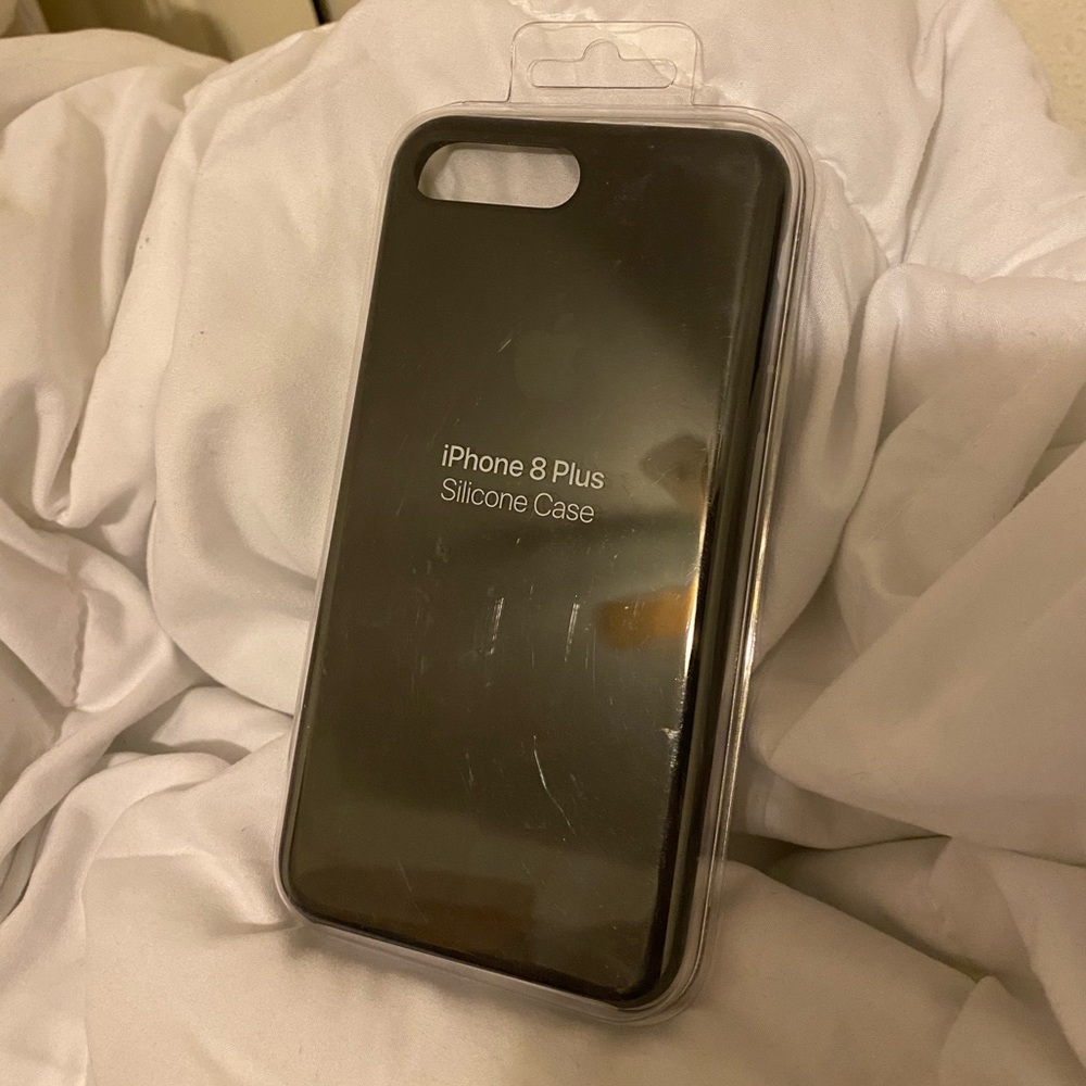GENUINE APPLE IPHONE 8 ➕ SILICONE CASE BLACK